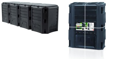 Kompostér MODULE COMPOGREEN 1600 l bez balení - barva: černá