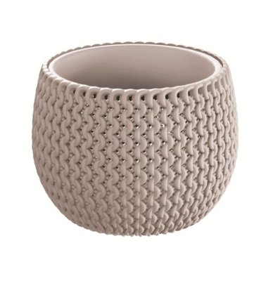 Květináč SPLOFY BOWL s vkladem 18 cm - barva: mocca