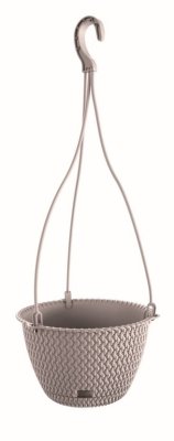 Květináč závěsný SPLOFY ROUND W 23 cm - barva: mocca