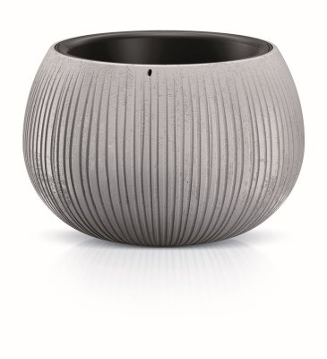 Květináč BETON BOWL s vkladem 14,4 cm - barva: šedá