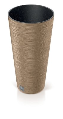 Květináč FURU SLIM ECO WOOD 30 cm - barva: naturo ECO