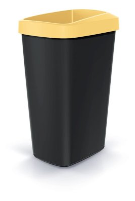 Odpadkový koš COMPACTA Q DROP světle žlutý, objem 45l