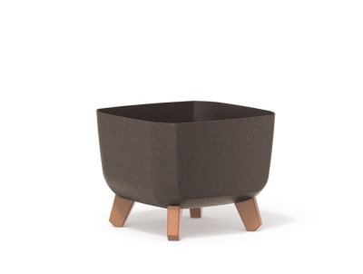 Květináč GRACIA SQUARE ECO WOOD 24 cm - barva: káva ECO