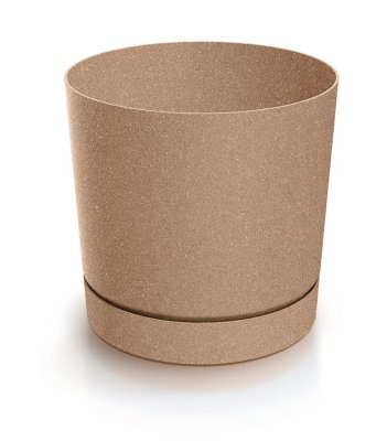 Květináč TUBO P ECO WOOD 10,8 cm - barva: naturo ECO