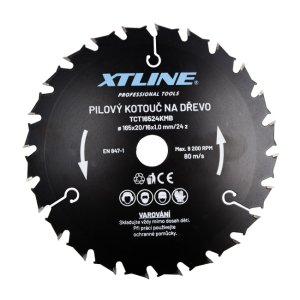 XTLINE Kotouč pilový s SK plátky - kombinovaný | 165x1,0x20 mm, 24 zubů