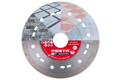 Kotouč diamantový FESTA INDUSTRY řezný plný 115x1.2x22.2mm